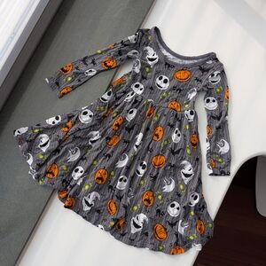 Little Sleepies Nightmare Before Christmas 2T Long Sleeve Bamboo Stretch Dress
